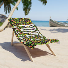 Load image into Gallery viewer, Pope&#39;s Cocktails Original Beach Towel in Black
