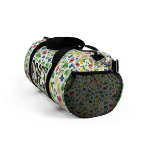 Vibrant Fruit Print Duffel Bag - Perfect for Travel and Gym