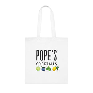 Pope's Cocktails CreatedTo-Go Cotton Tote Bag