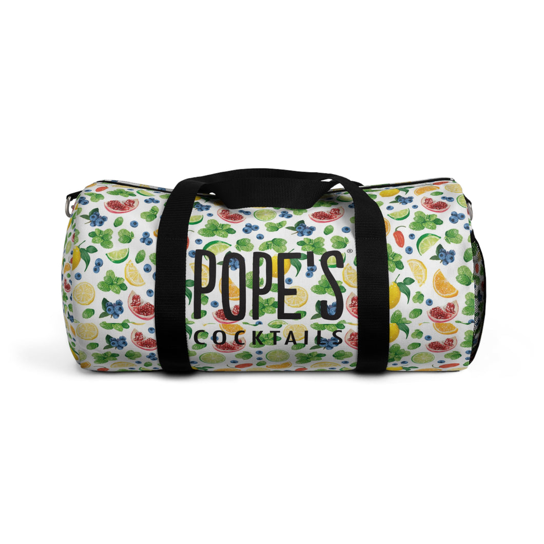Vibrant Fruit Print Duffel Bag - Perfect for Travel and Gym