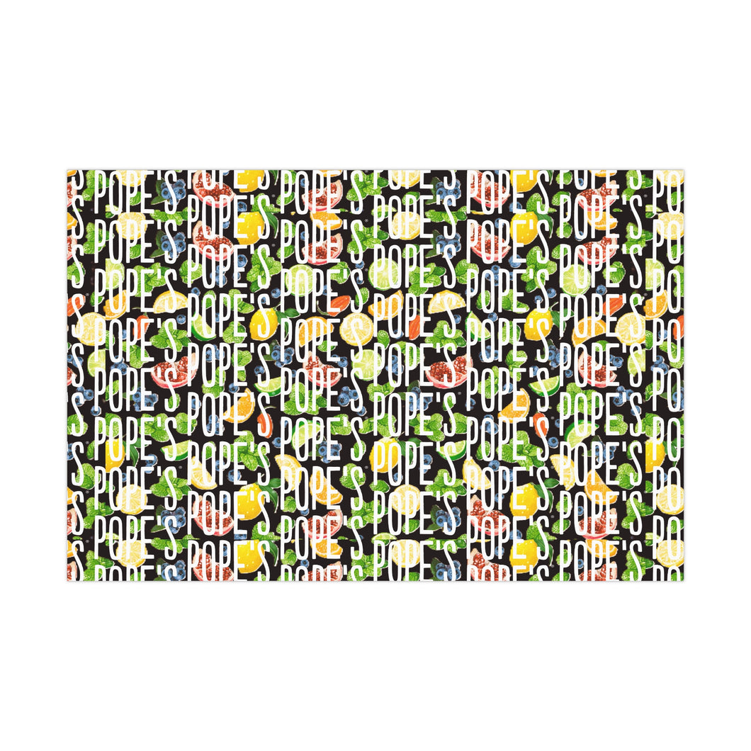 Celebrate Pope's with this colorful giftwrap