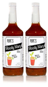 2 Pack - Pope's Bloody Mary Bold & Spicy - 32 oz